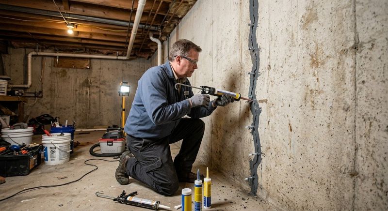 Basement Crack Repair in Oxford, MI