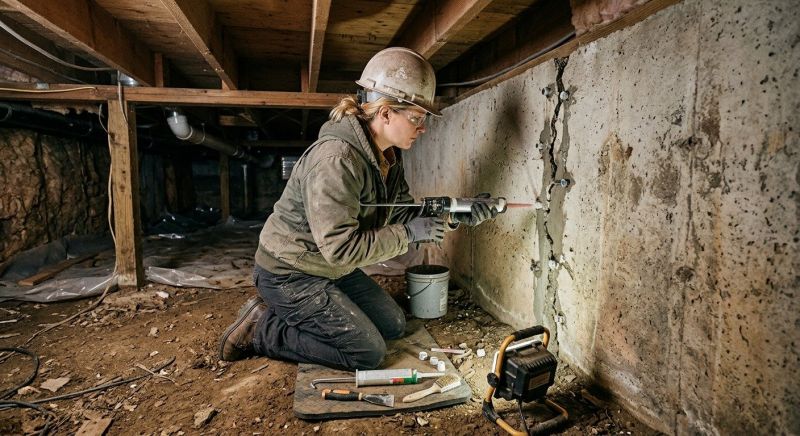 Basement Foundation Repair in Davisburg, MI