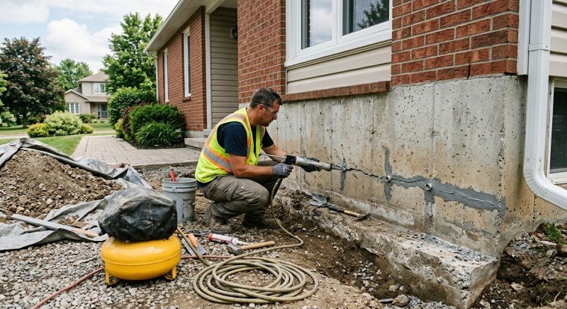 Basement Foundation Repair in Dryden, MI