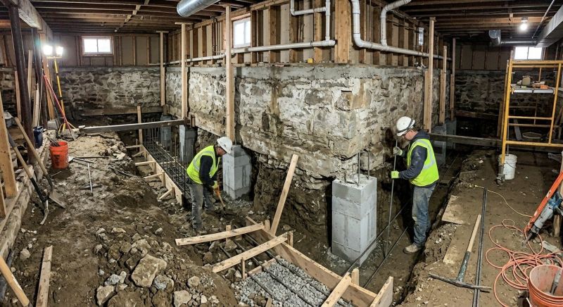 Basement Underpinning in Oxford, MI