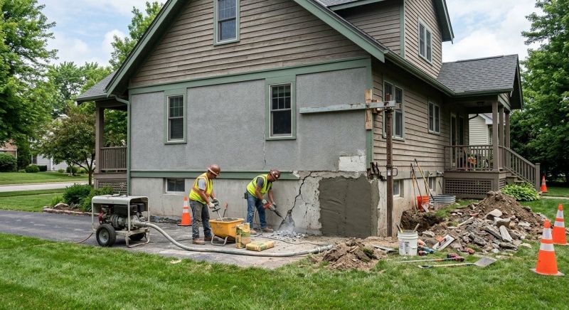Building Foundation Repair in Walled Lake, MI