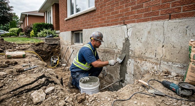 Concrete Foundation Repair in Holly, MI
