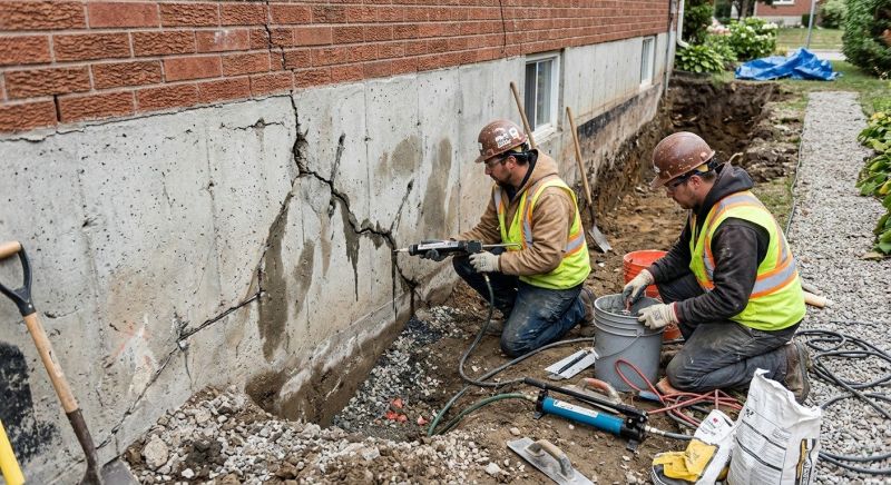 Cracked Foundation Repair in Birmingham, MI