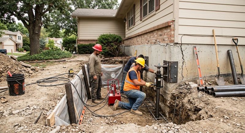 Cracked Foundation Repair in Genesee County, MI