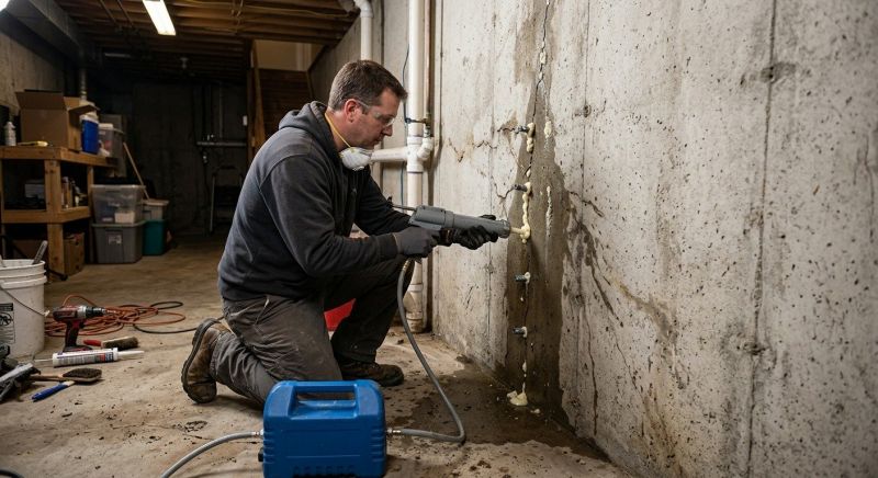 Cracked Foundation Repair in West Bloomfield, MI