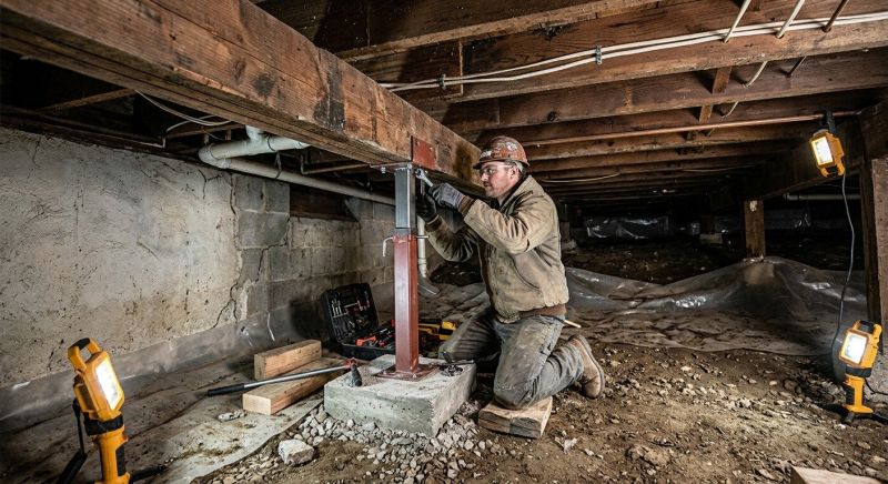 Crawlspace Foundation Repair in Walled Lake, MI