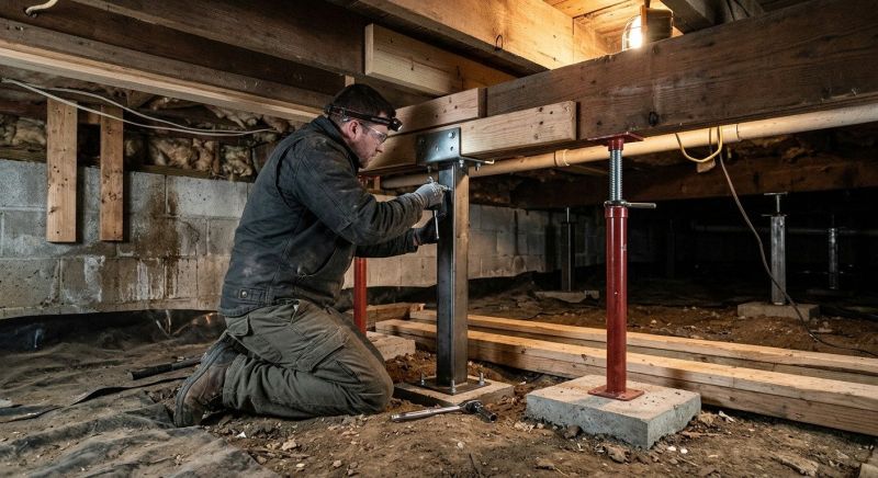 Crawlspace Structural Repair in Oxford, MI
