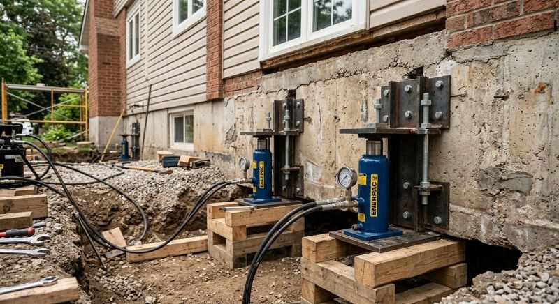 Foundation Jacking in Walled Lake, MI
