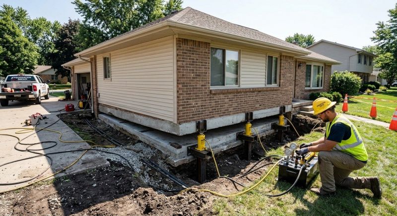 Foundation Lifting in Richmond, MI