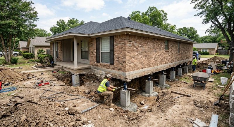 Foundation Pier Leveling in Oxford, MI