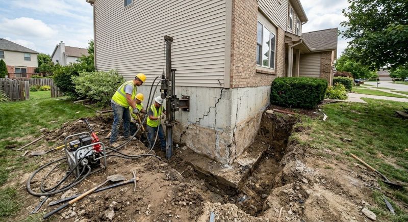 Foundation Stabilizing in Armada, MI