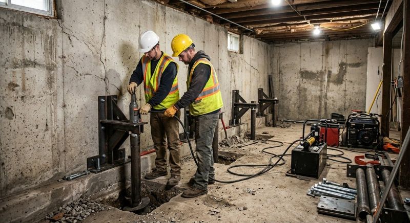 Foundation Stabilizing in Troy, MI