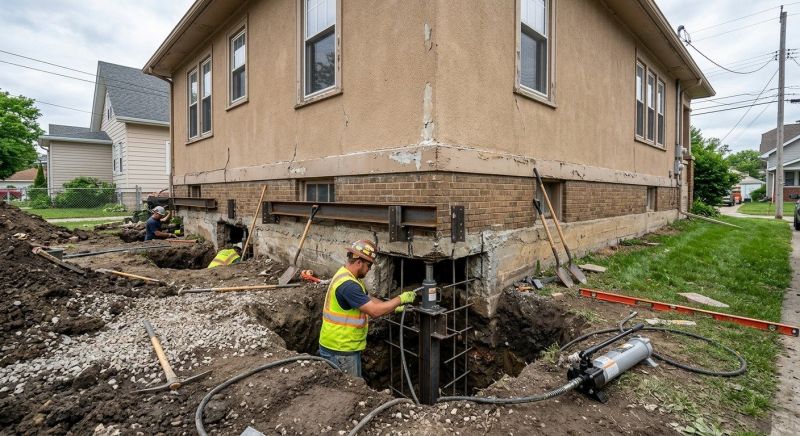 Foundation Underpinning in Oxford, MI
