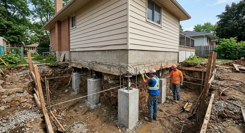 Foundation Underpinning in Oxford, MI