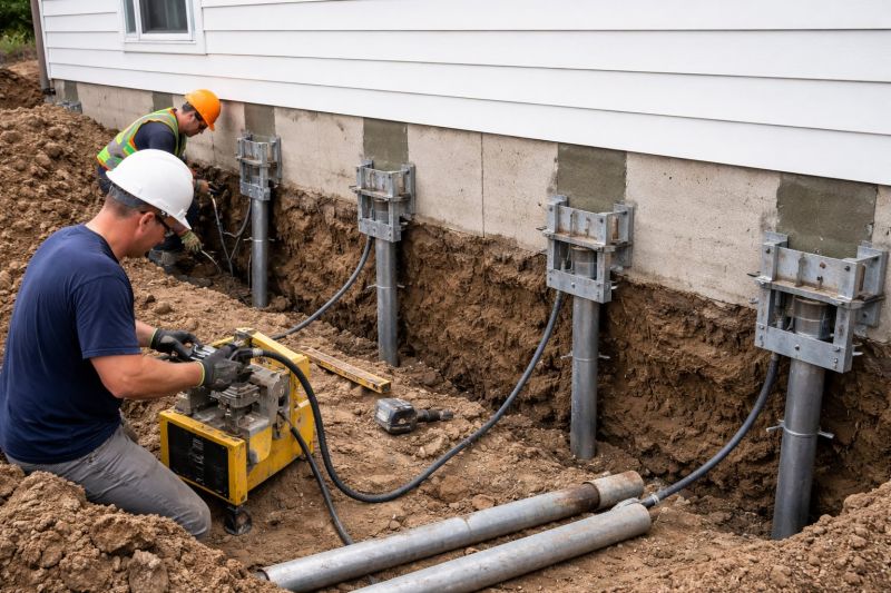 Helical Piers Installation in Oxford, MI