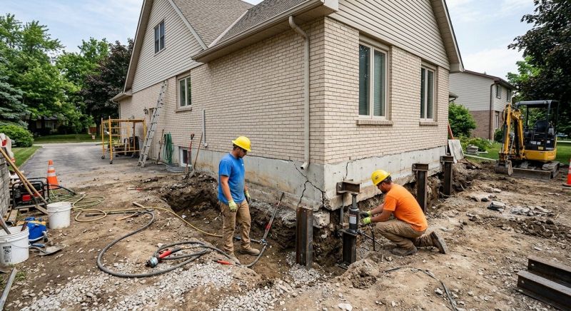 Helical Piers Installation in Oxford, MI