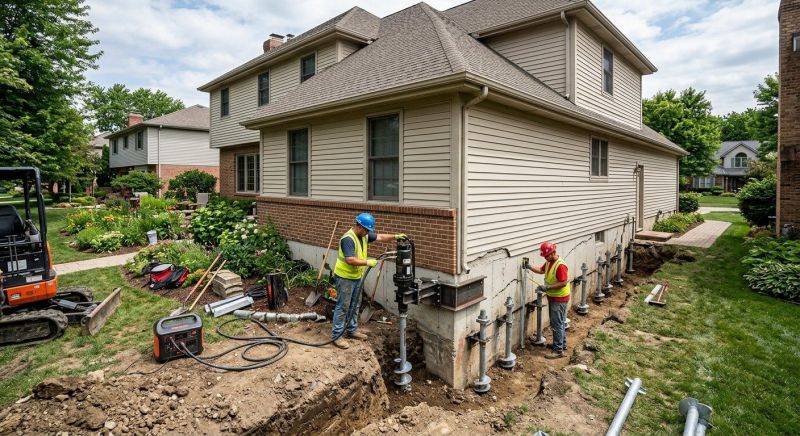 Helical Pile Installation in Oxford, MI