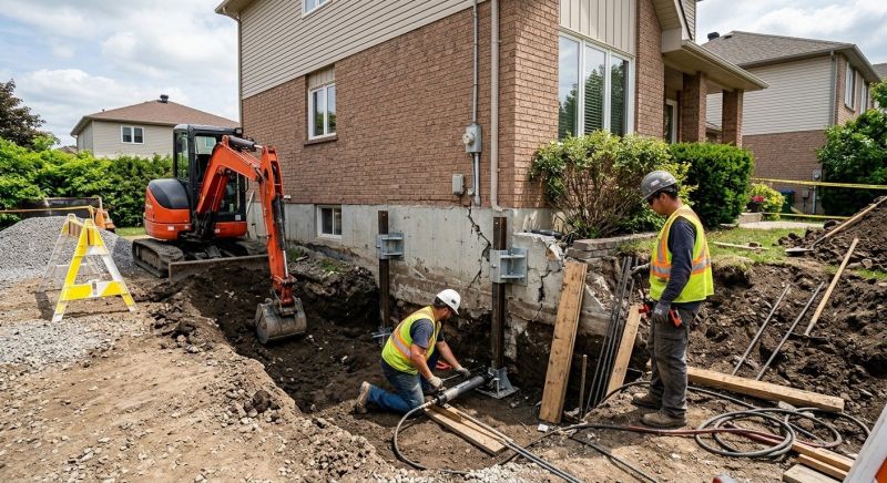 House Foundation Repair in Columbiaville, MI
