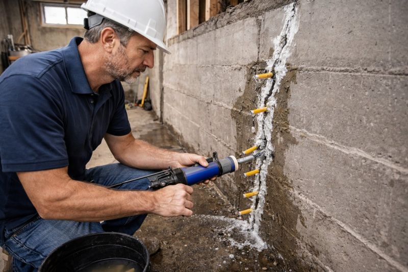 Leaking Foundation Repair in Oxford, MI