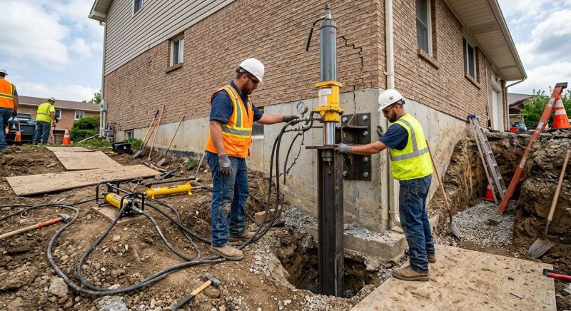 Settling Foundation Service in Highland, MI