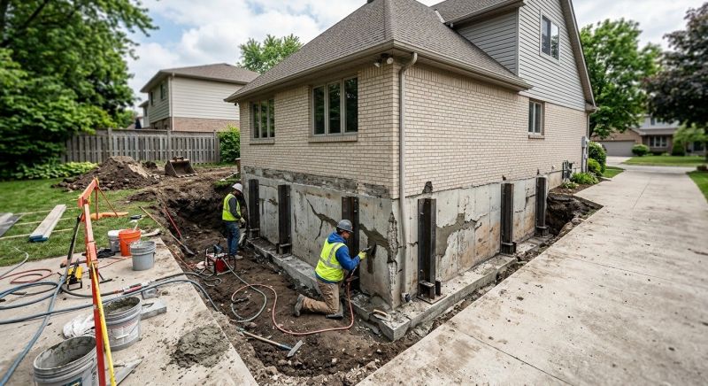 Sinking Foundation Repair in Attica, MI