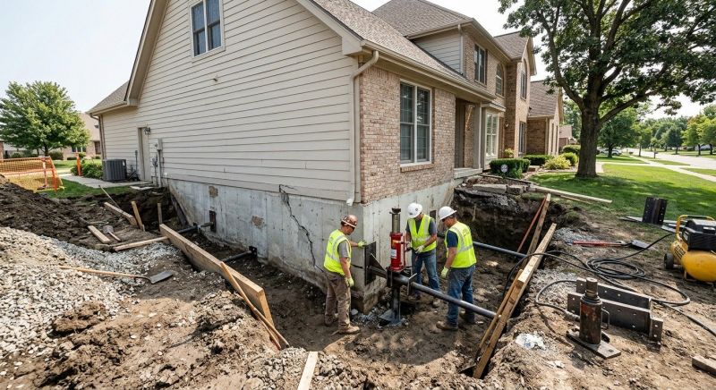 Sinking Foundation Repair in Attica, MI
