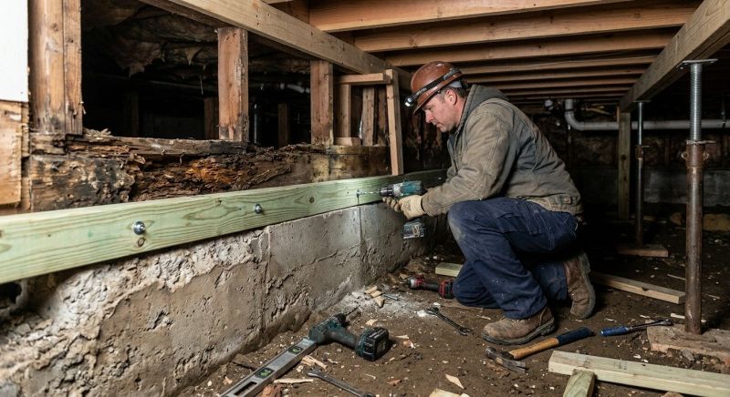 Sinking Foundation Repair in Genesee County, MI