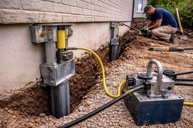 Sinking Foundation Repair in Troy, MI