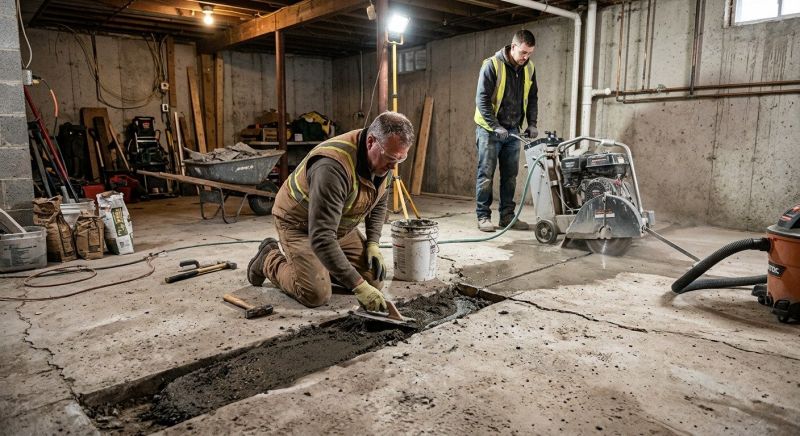 Slab Foundation Repair in Oxford, MI